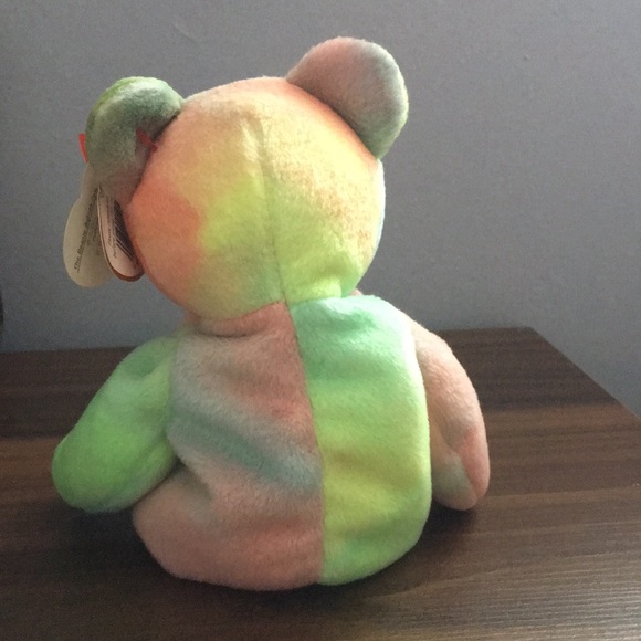 TY Beanie Babies Peace Bear With Numerous Errors - Picture 3 of 9